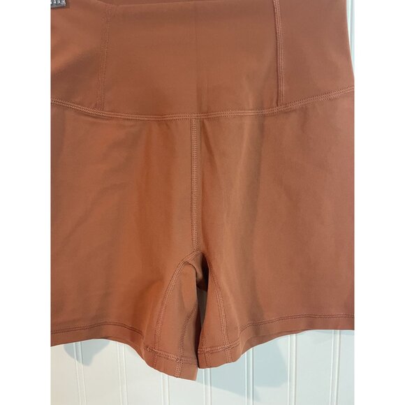 Fp movement High-Waisted Rust Brown Athletic Shorts S - Picture 3 of 14